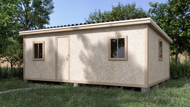 Хозблок, OSB, 4х6
